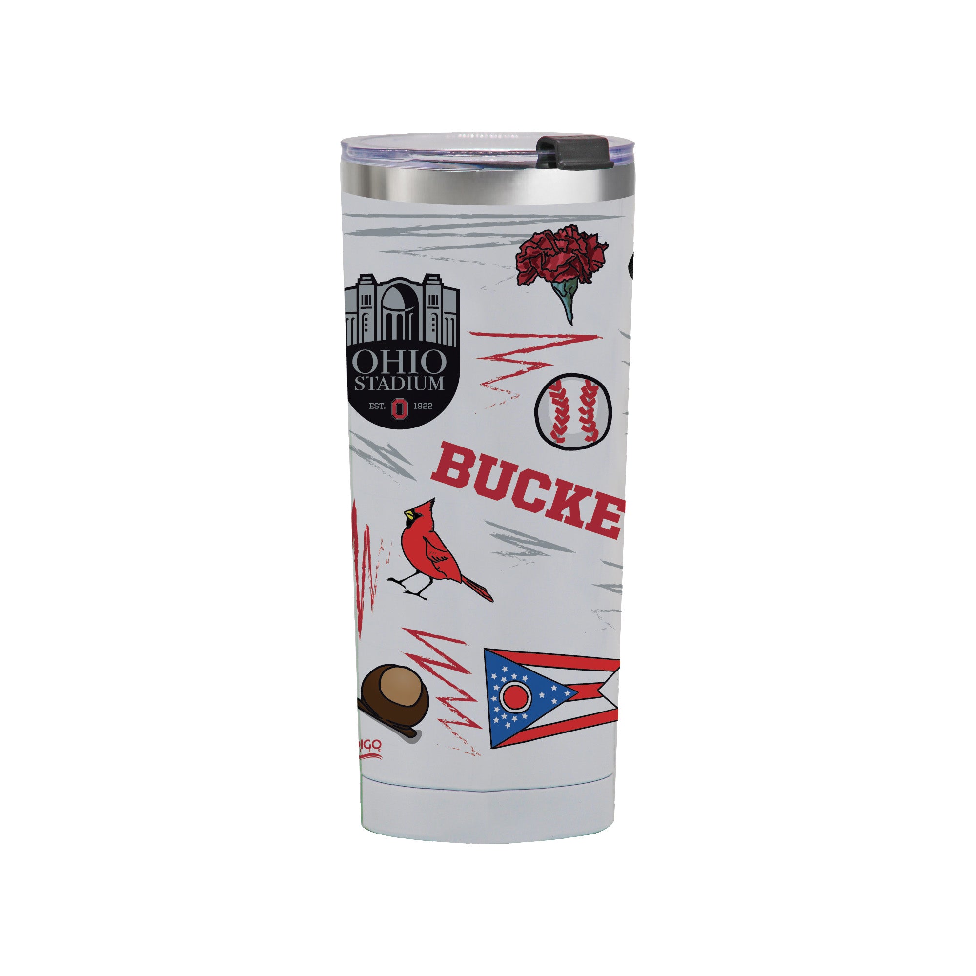 Ohio State Buckeyes 24oz Local Stainless Steel Tumbler