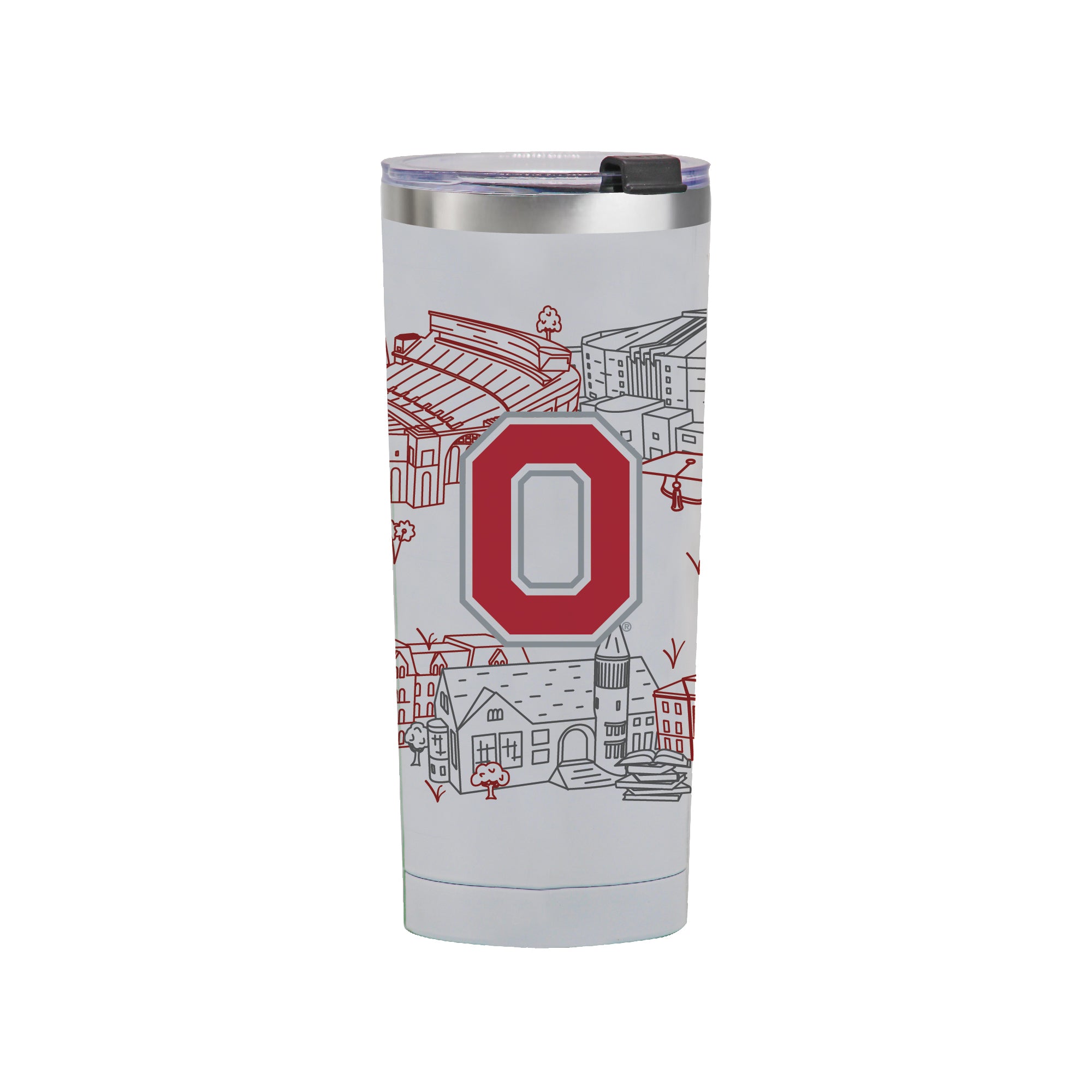 Ohio State Buckeyes 24oz Campus Line Art Tumbler