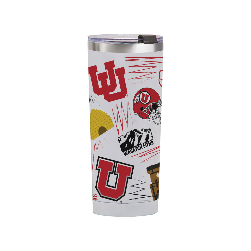 Utah Utes 24oz Local Stainless Steel Tumbler