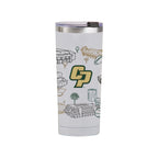 Cal Poly Mustangs 24oz Campus Line Art Tumbler