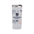 Pepperdine Waves 24oz Campus Line Art Tumbler