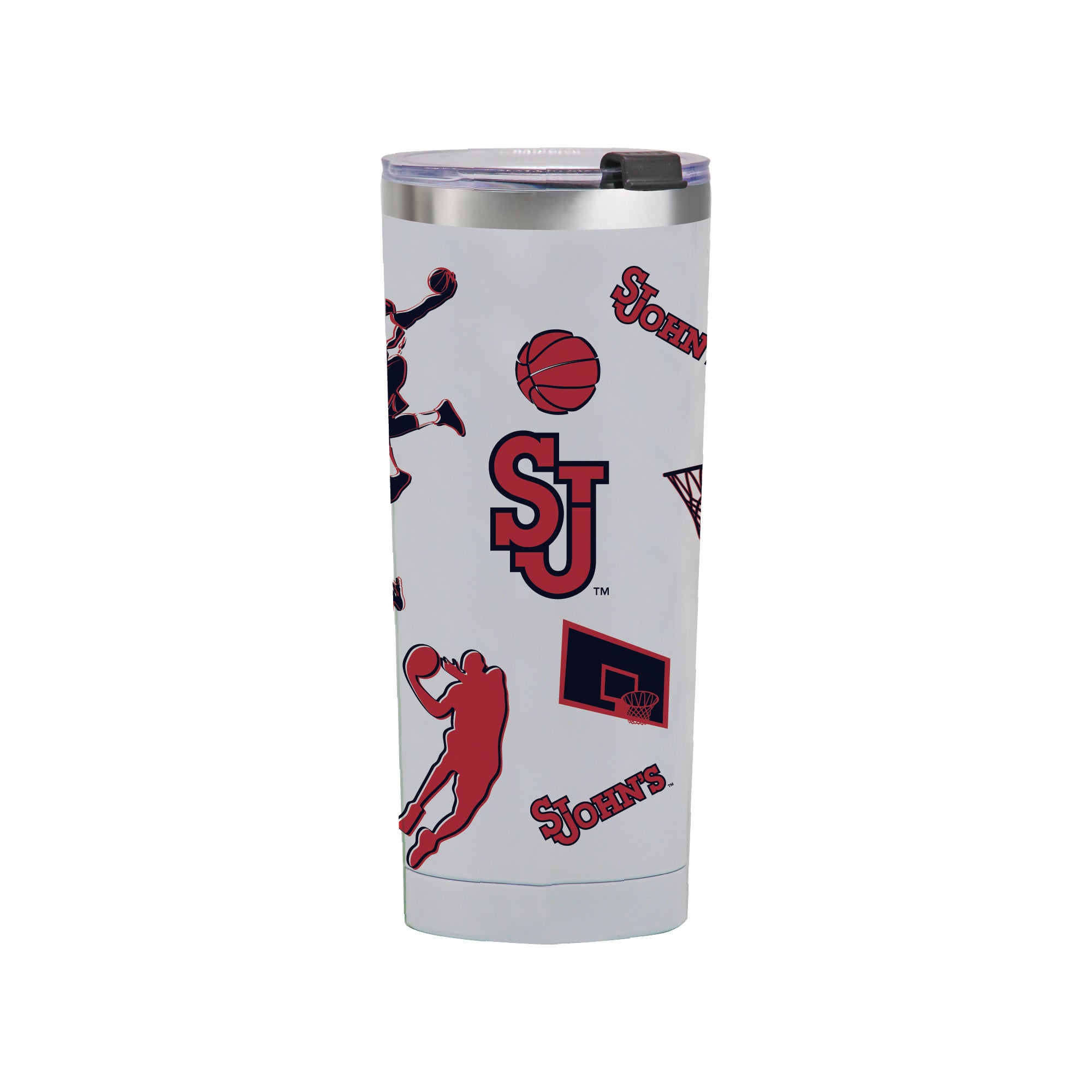24oz St. Johns Basketball Sketch Tumbler