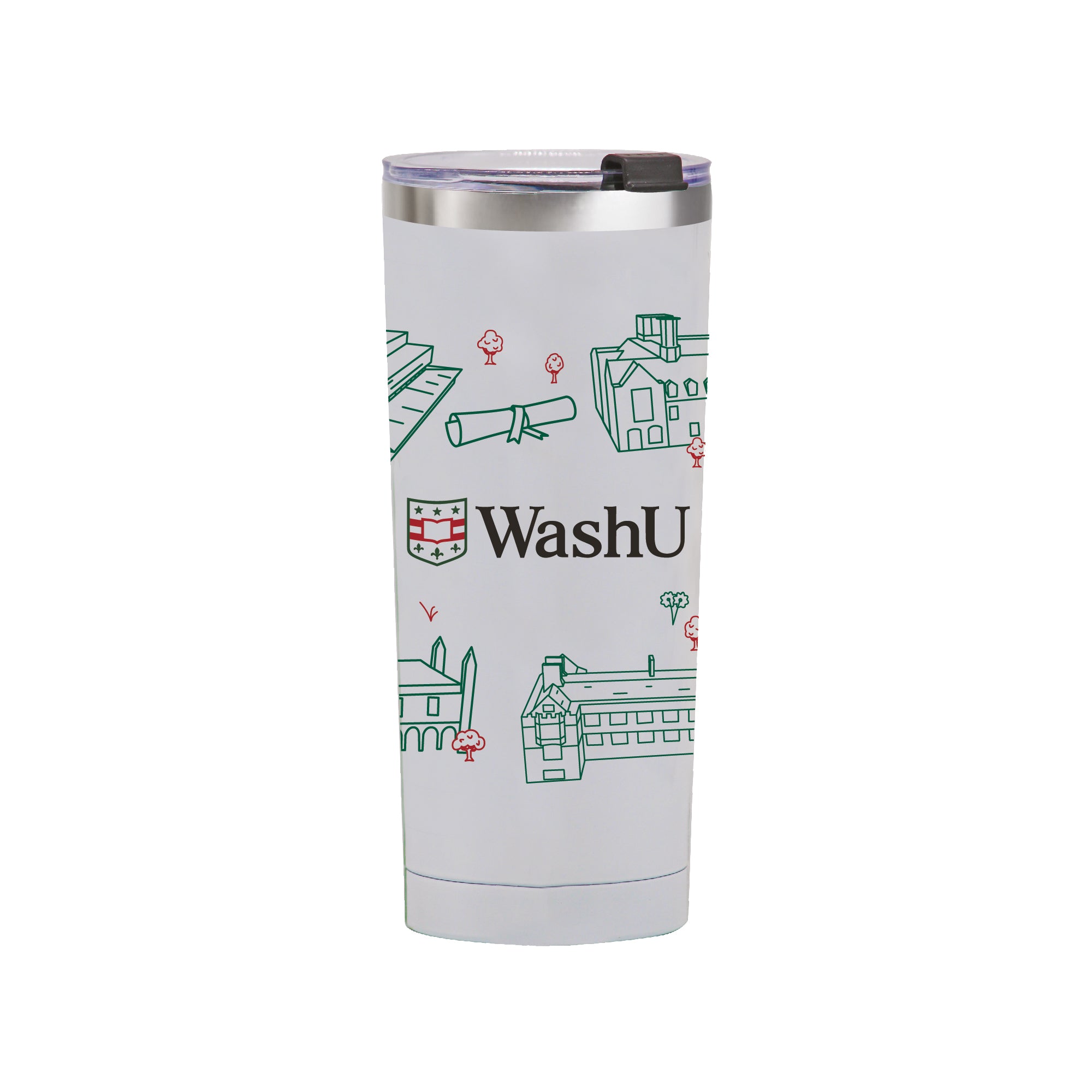 Washington University 24oz Campus Line Art Tumbler