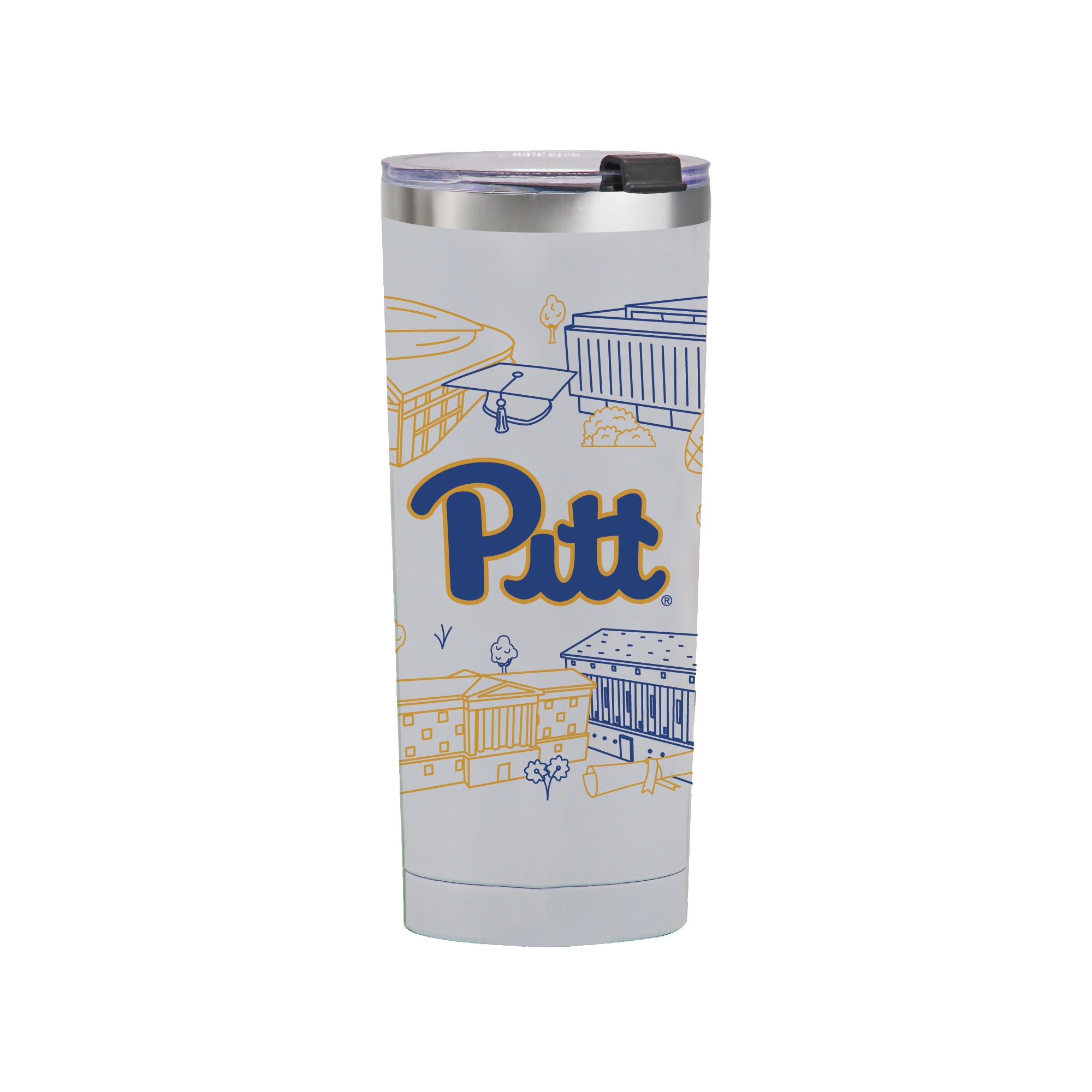 Pittsburgh Panthers 24oz Campus Line Art Tumbler