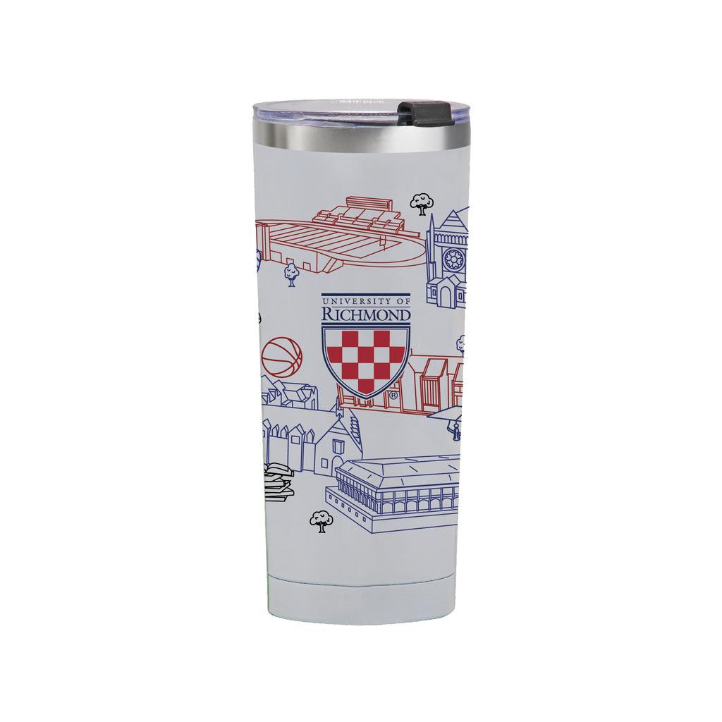 Richmond University 24oz Campus Line Art Tumbler