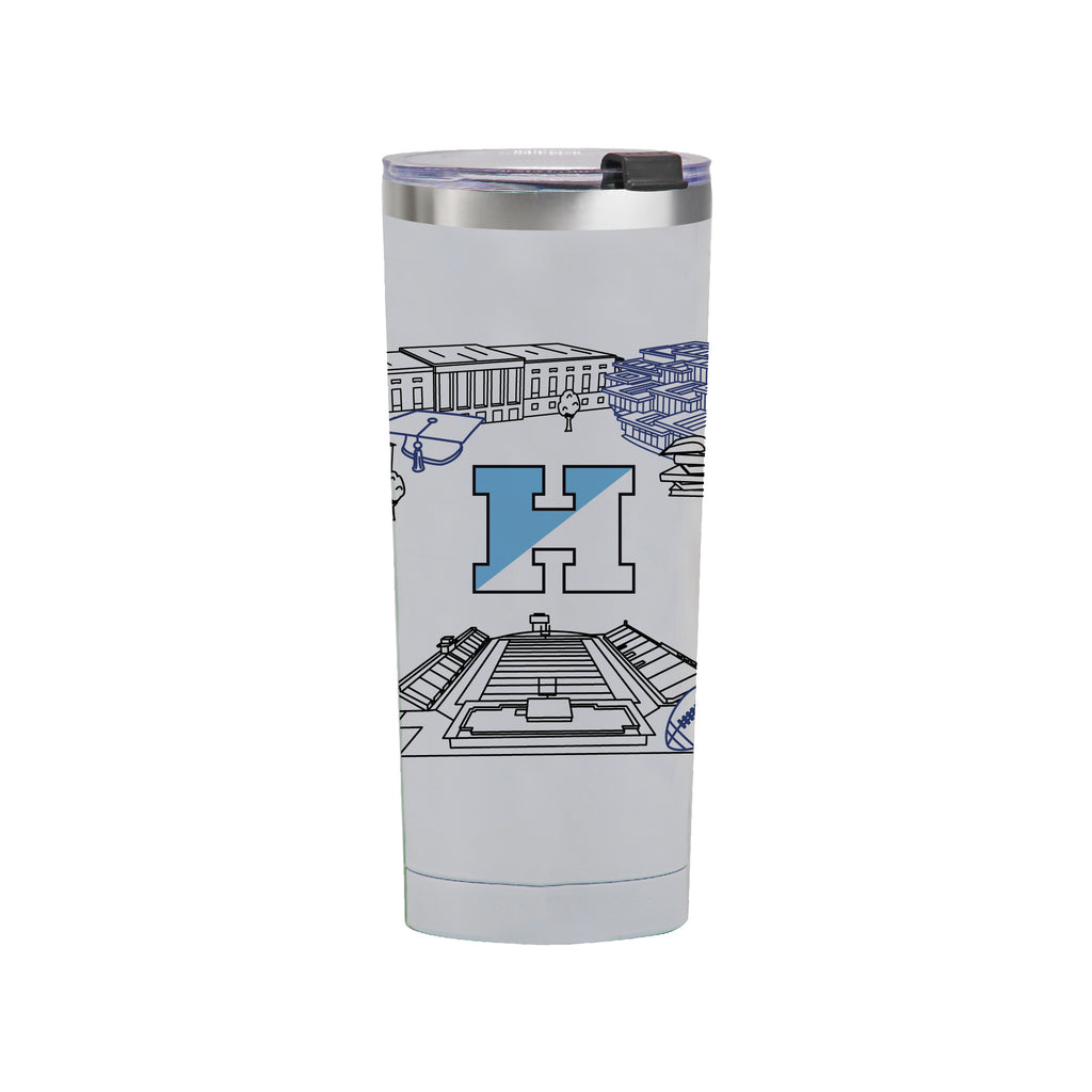 Johns Hopkins 24oz Campus Line Art Tumbler