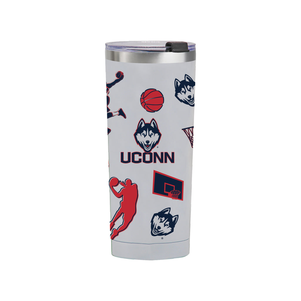 24oz UConn Huskies Basketball Sketch Tumbler
