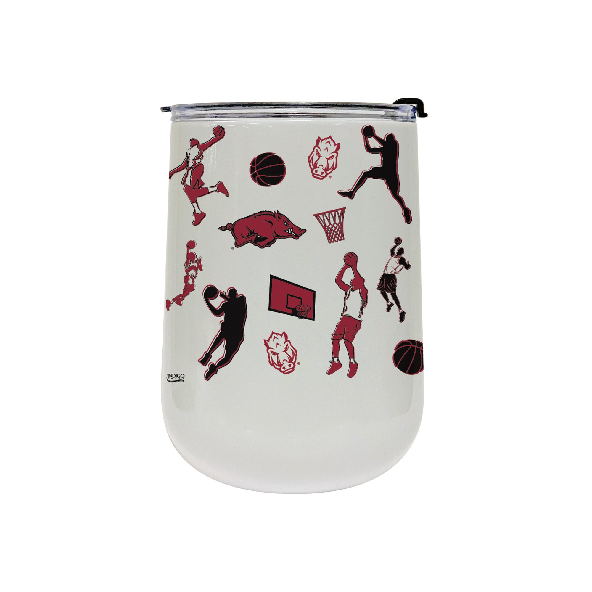 18oz Arkansas Razorbacks Basketball Sketch Stainless Tumbler