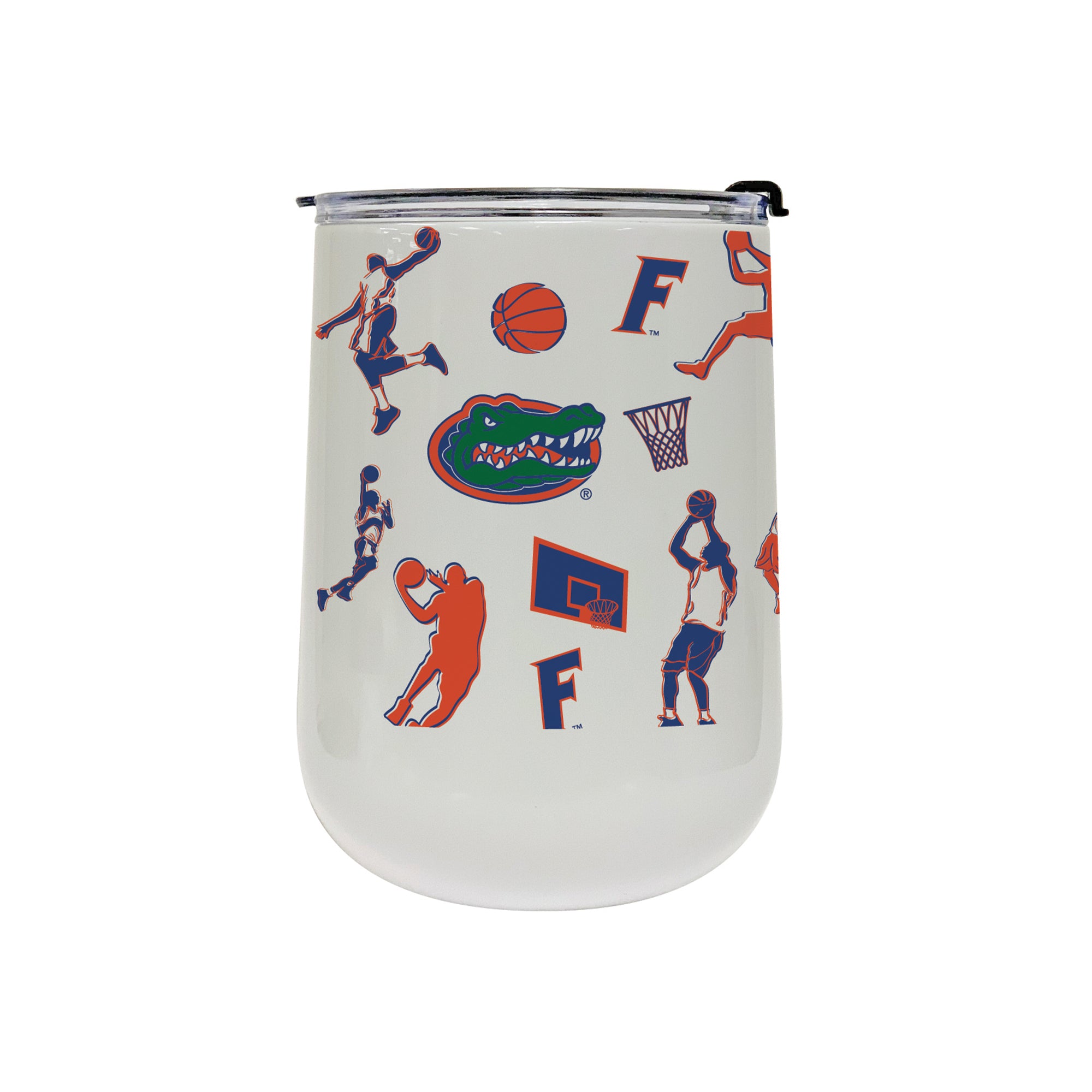 18oz Florida Gators Basketball Sketch Stainless Tumbler