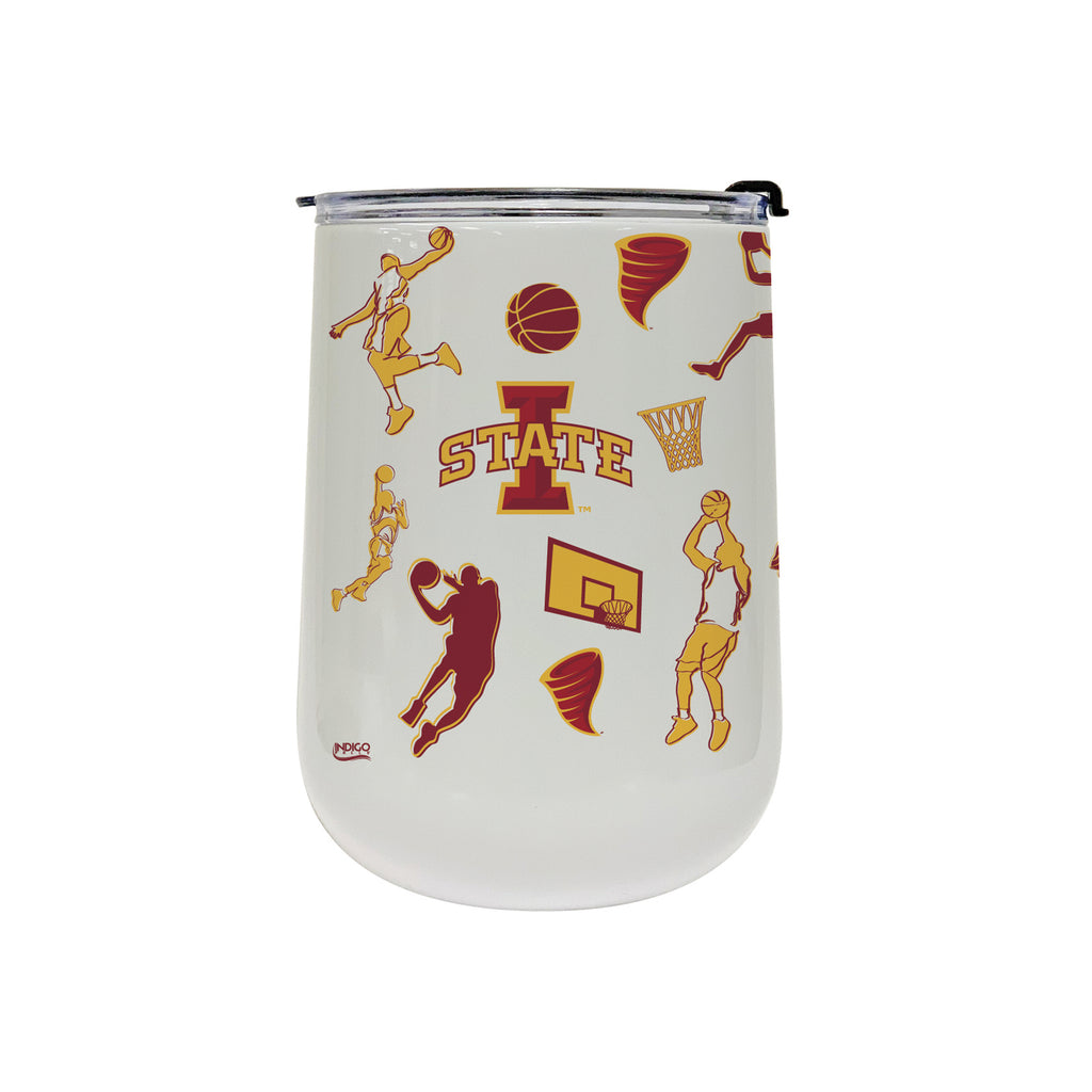 18oz Iowa State Cyclones Basketball Sketch Stainless Tumbler