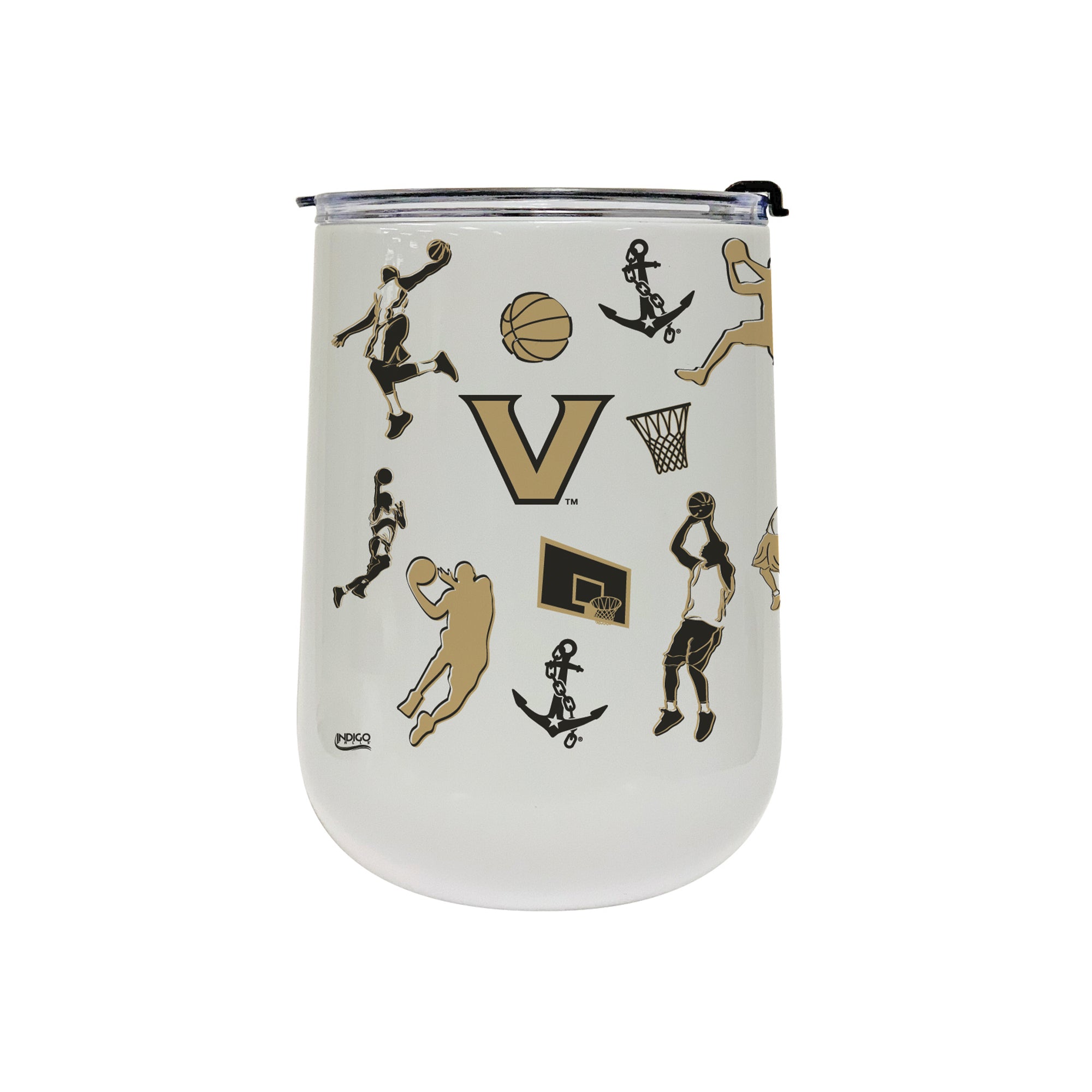 18oz Vanderbilt Commodores Basketball Sketch Stainless Tumbler