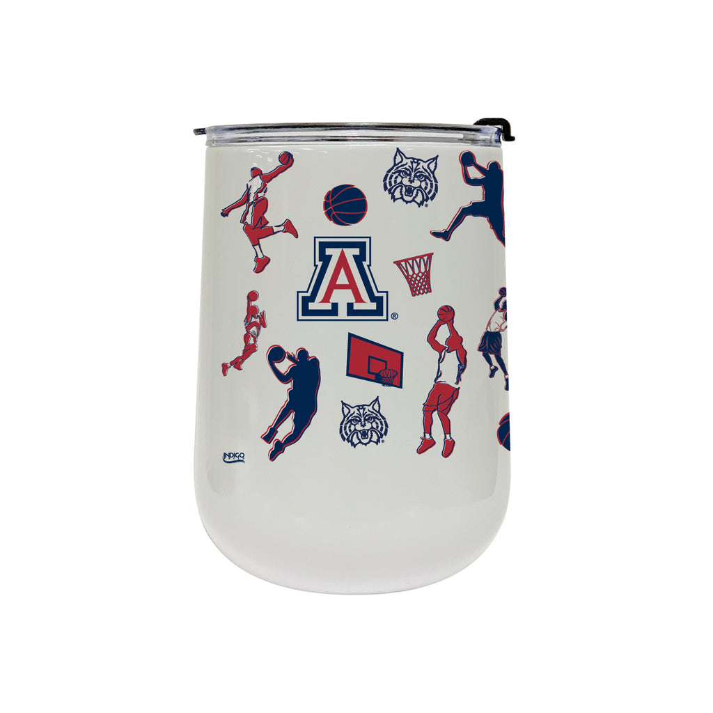18oz Arizona Wildcats Basketball Sketch Stainless Tumbler