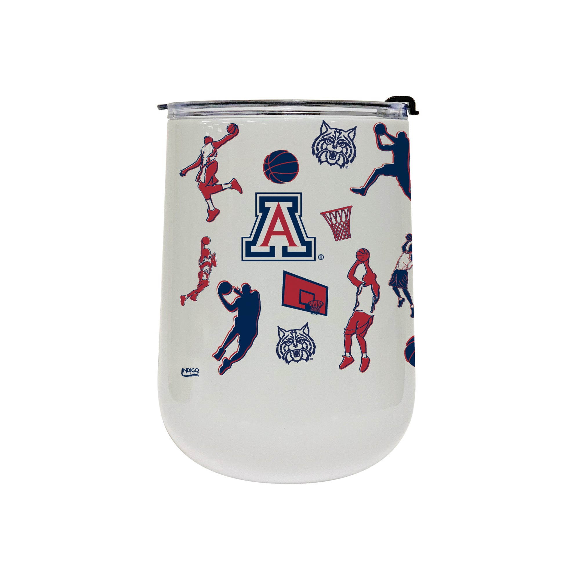 18oz Arizona Wildcats Basketball Sketch Stainless Tumbler