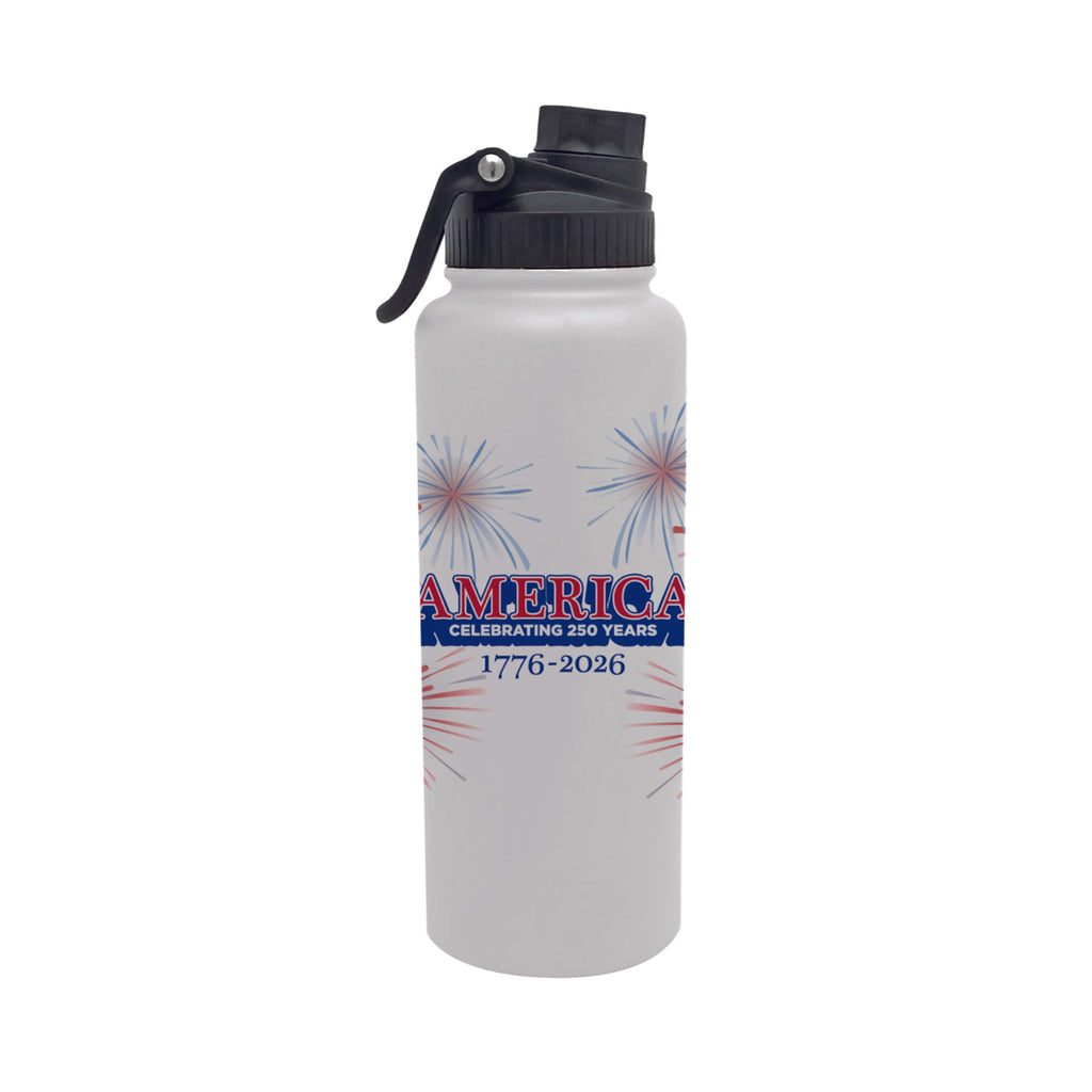 America Fireworks 34oz Aqua Tumbler