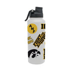 Iowa Hawkeyes 34oz Stainless Steel Medley Aqua Bottle
