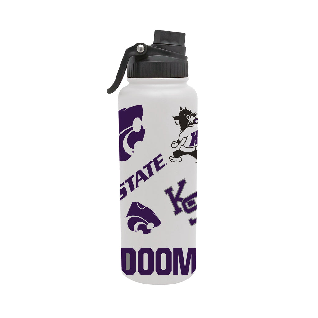 K-State Wildcats 34oz Stainless Steel Medley Aqua Bottle