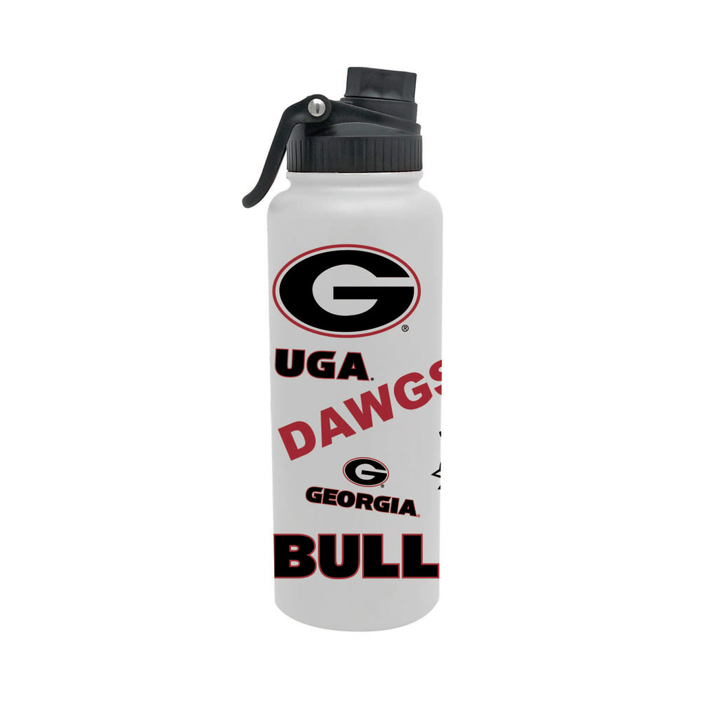 Georgia Bulldogs 34oz Stainless Steel Medley Aqua Bottle