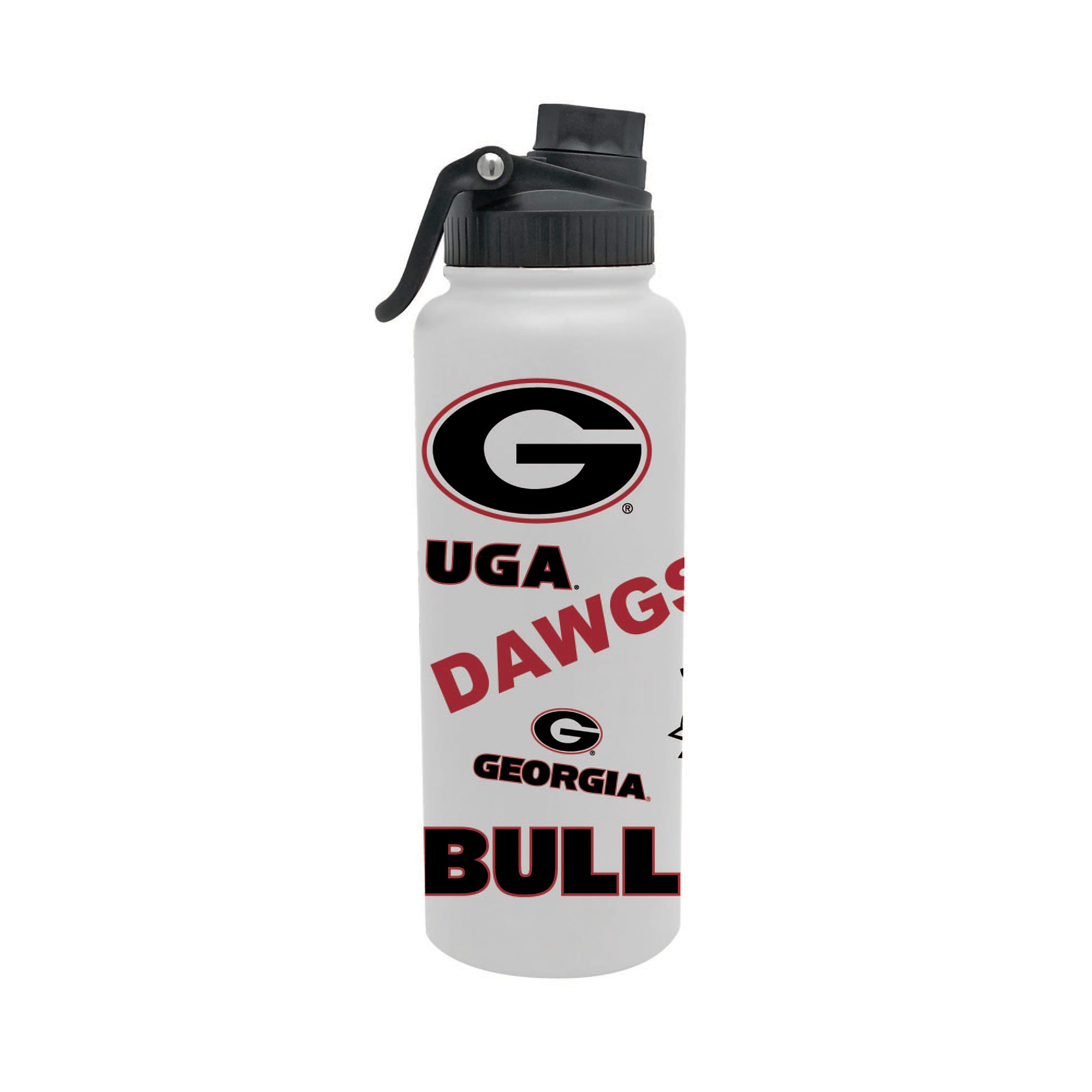 Georgia Bulldogs 34oz Stainless Steel Medley Aqua Bottle