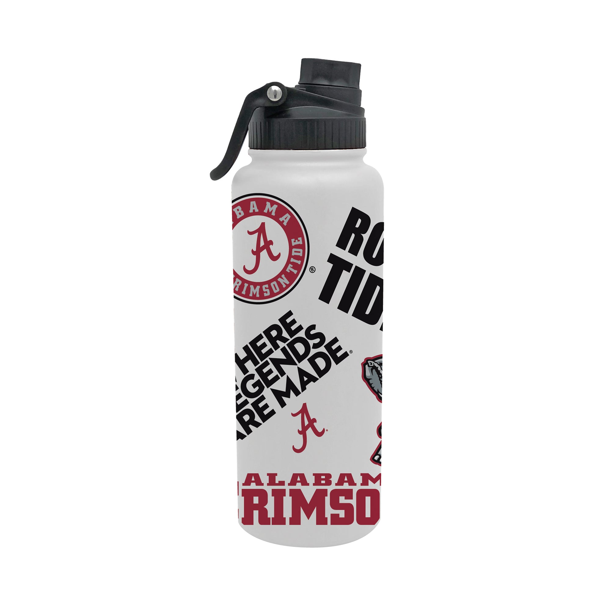 Alabama Crimson Tide 34oz Stainless Steel Medley Aqua Bottle