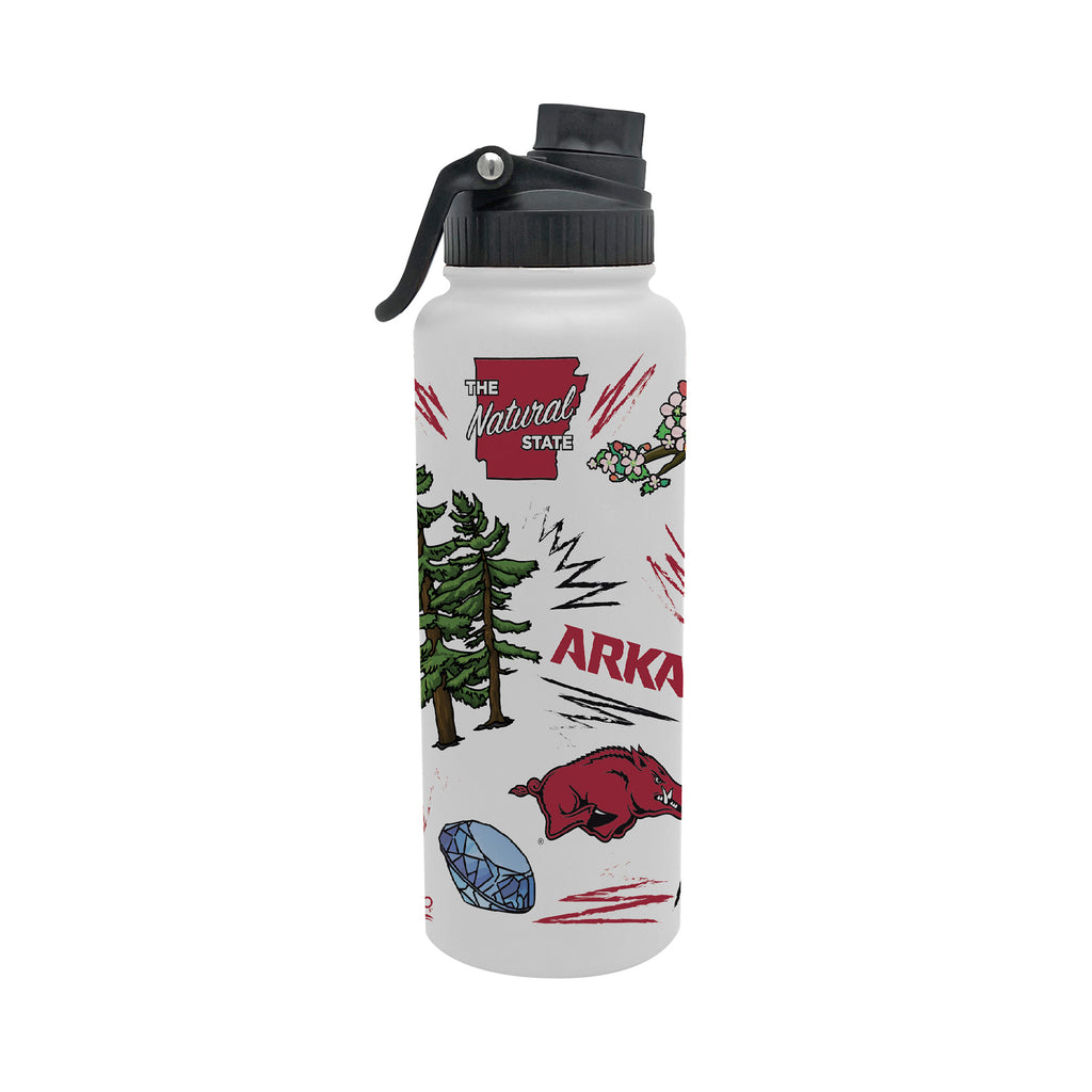 34oz Arkansas Razorbacks Local Aqua Bottle