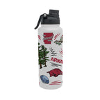 34oz Arkansas Razorbacks Local Aqua Bottle