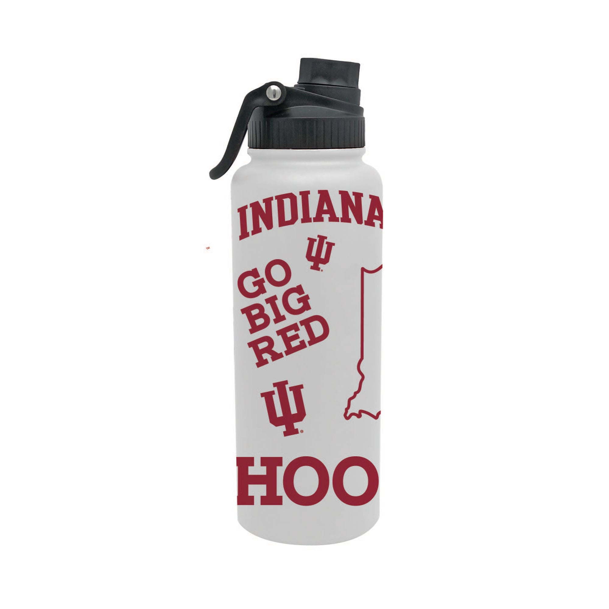Indiana Hoosiers 34oz Stainless Steel Medley Aqua Bottle