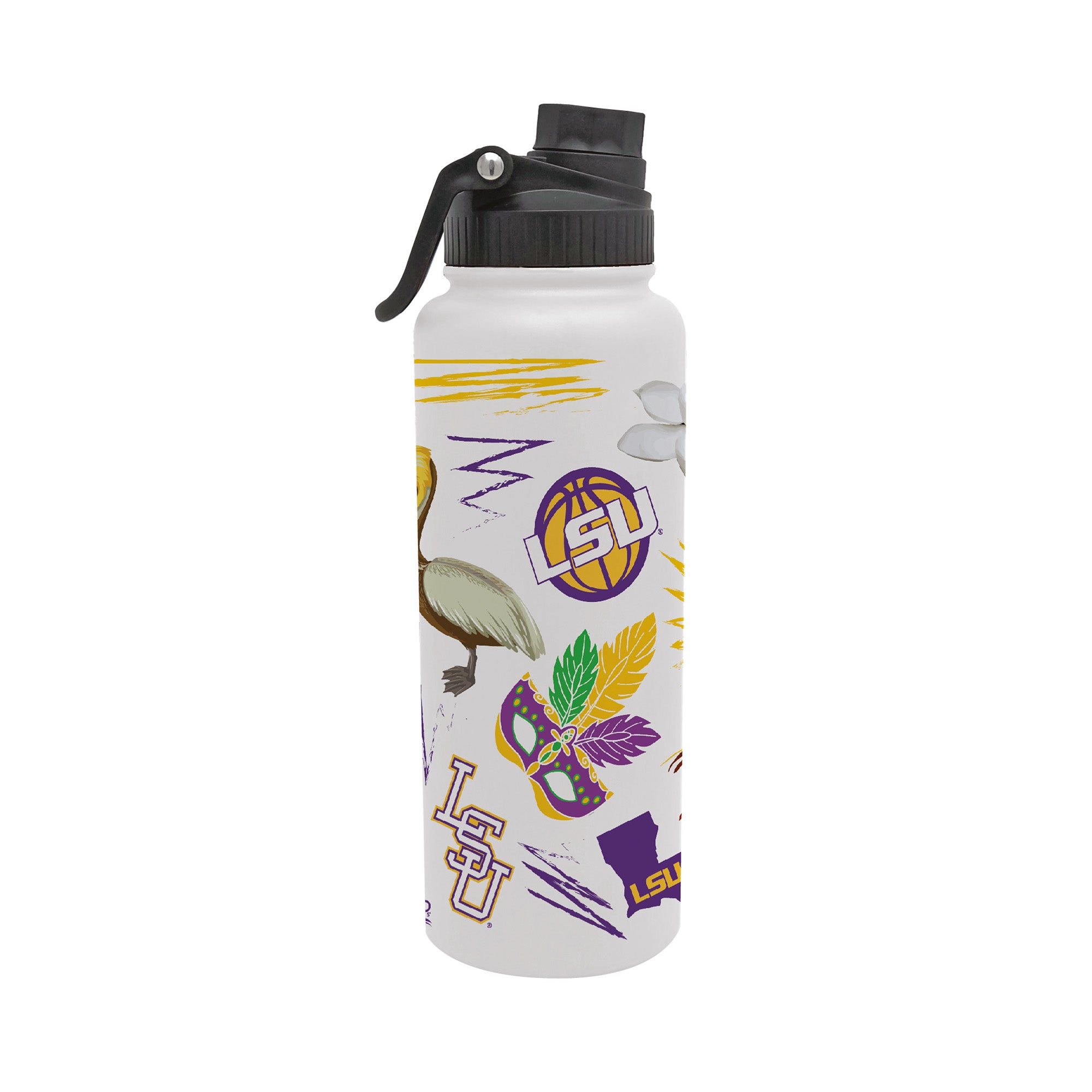 34oz LSU Tigers Local Aqua Bottle