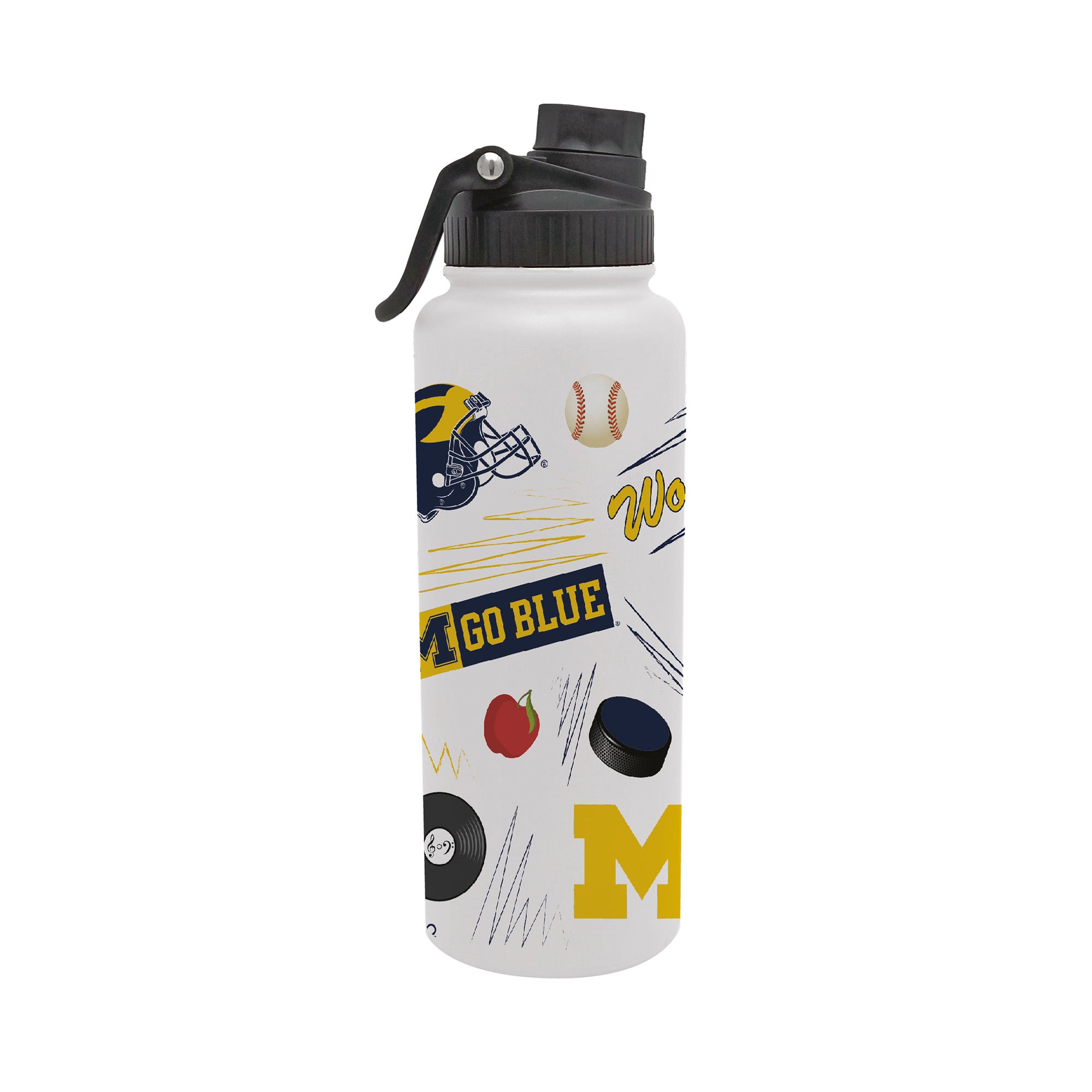 34oz Michigan Wolverines Local Aqua Bottle