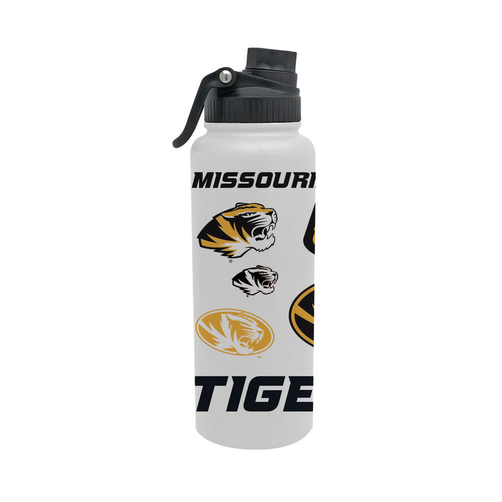 Missouri Tigers 34oz Stainless Steel Medley Aqua Bottle