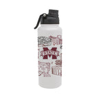 Mississippi State Bulldogs 34oz Campus Line Art Aqua Bottle