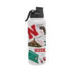 34oz Nebraska Cornhuskers Local Aqua Bottle