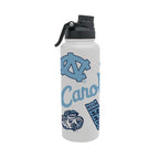 North Carolina Tar Heels 34oz Stainless Steel Medley Aqua Bottle