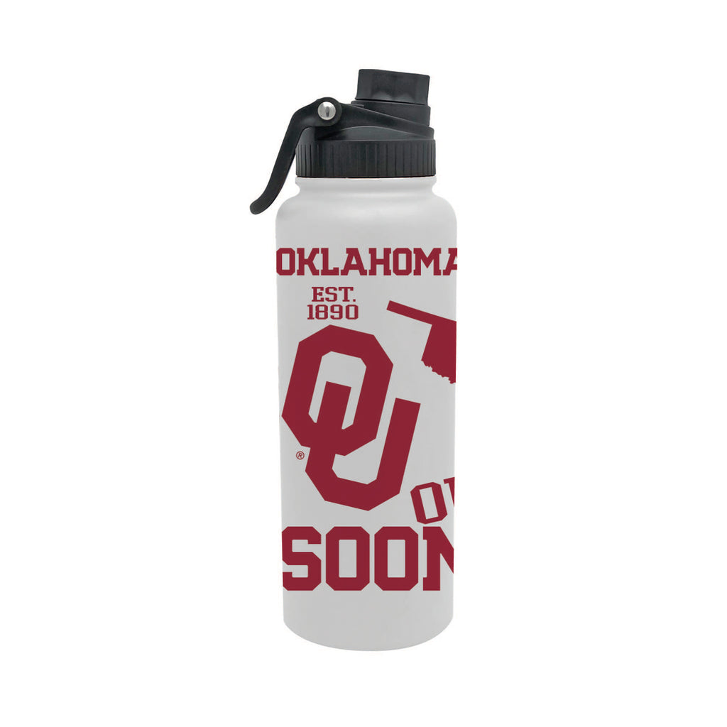 Oklahoma Sooners 34oz Stainless Steel Medley Aqua Bottle