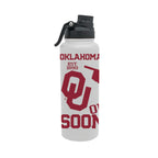 Oklahoma Sooners 34oz Stainless Steel Medley Aqua Bottle