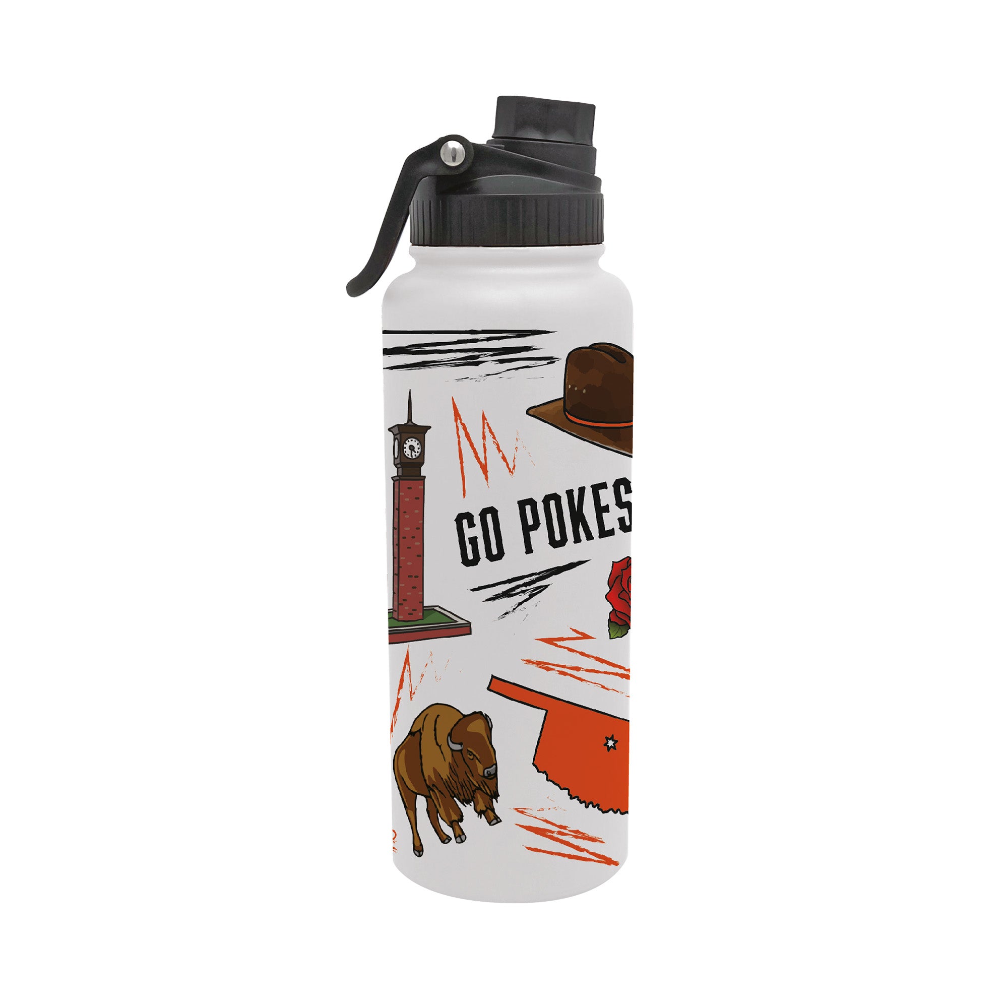 34oz Oklahoma State Cowboys Local Aqua Bottle