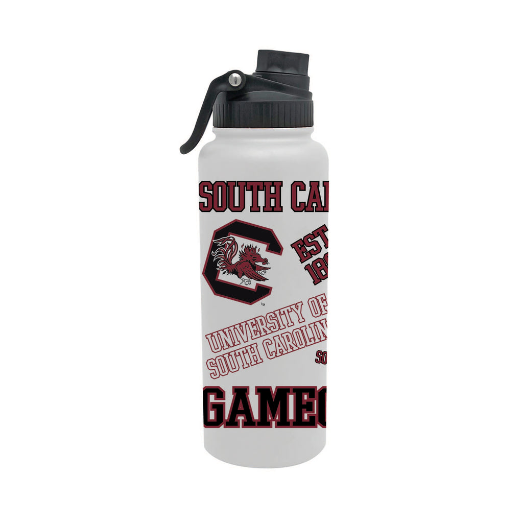 South Carolina Gamecocks 34oz Stainless Steel Medley Aqua Bottle