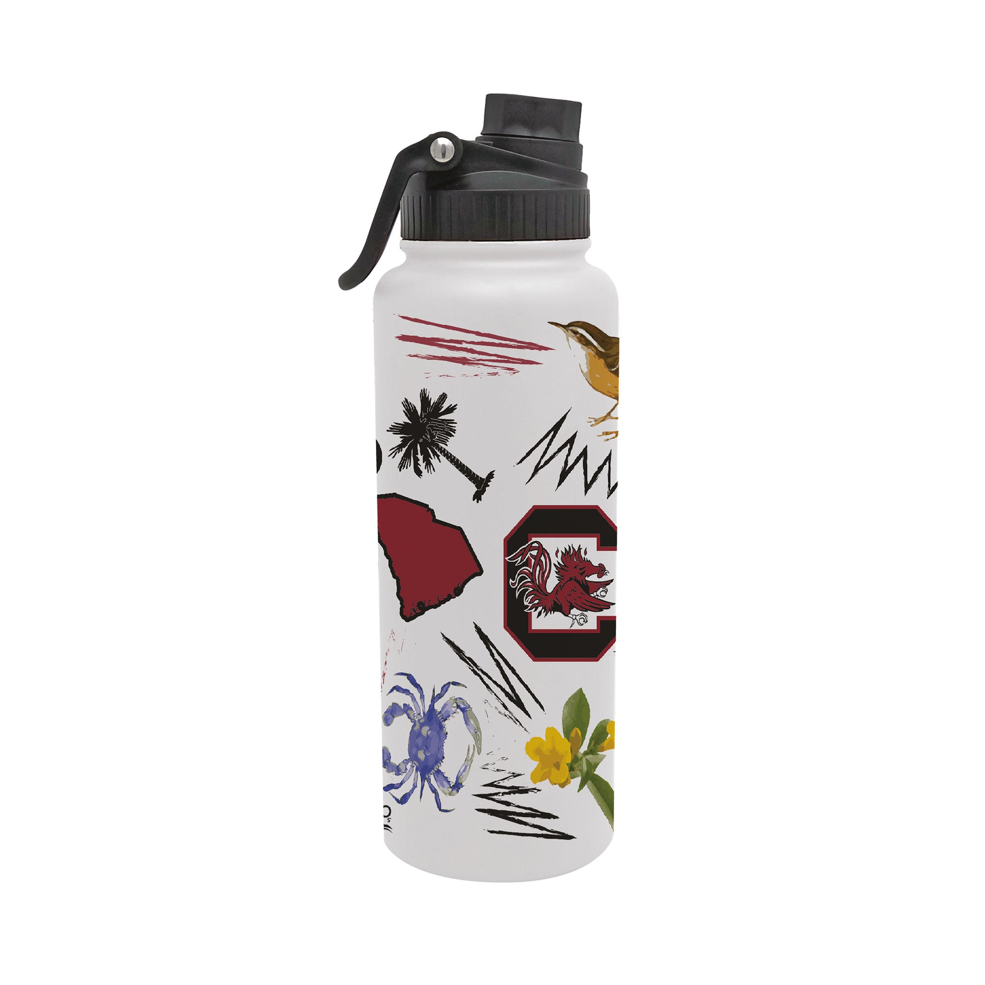 34oz South Carolina Gamecocks Local Aqua Bottle