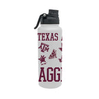 Texas A&M Aggies 34oz Stainless Steel Medley Aqua Bottle