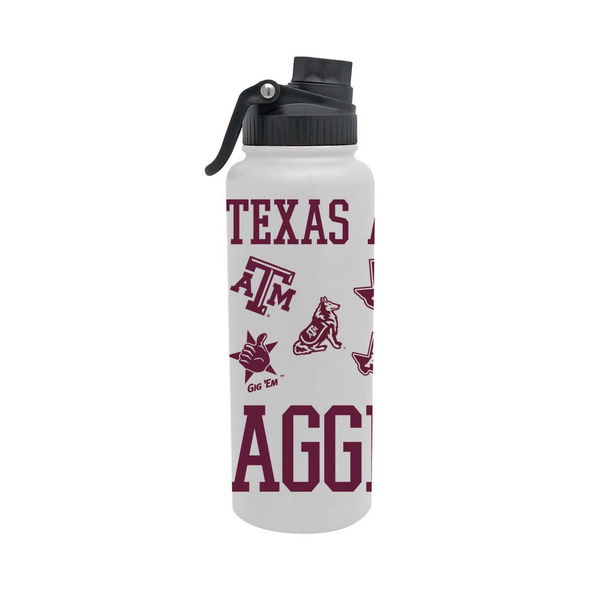Texas A&M Aggies 34oz Stainless Steel Medley Aqua Bottle