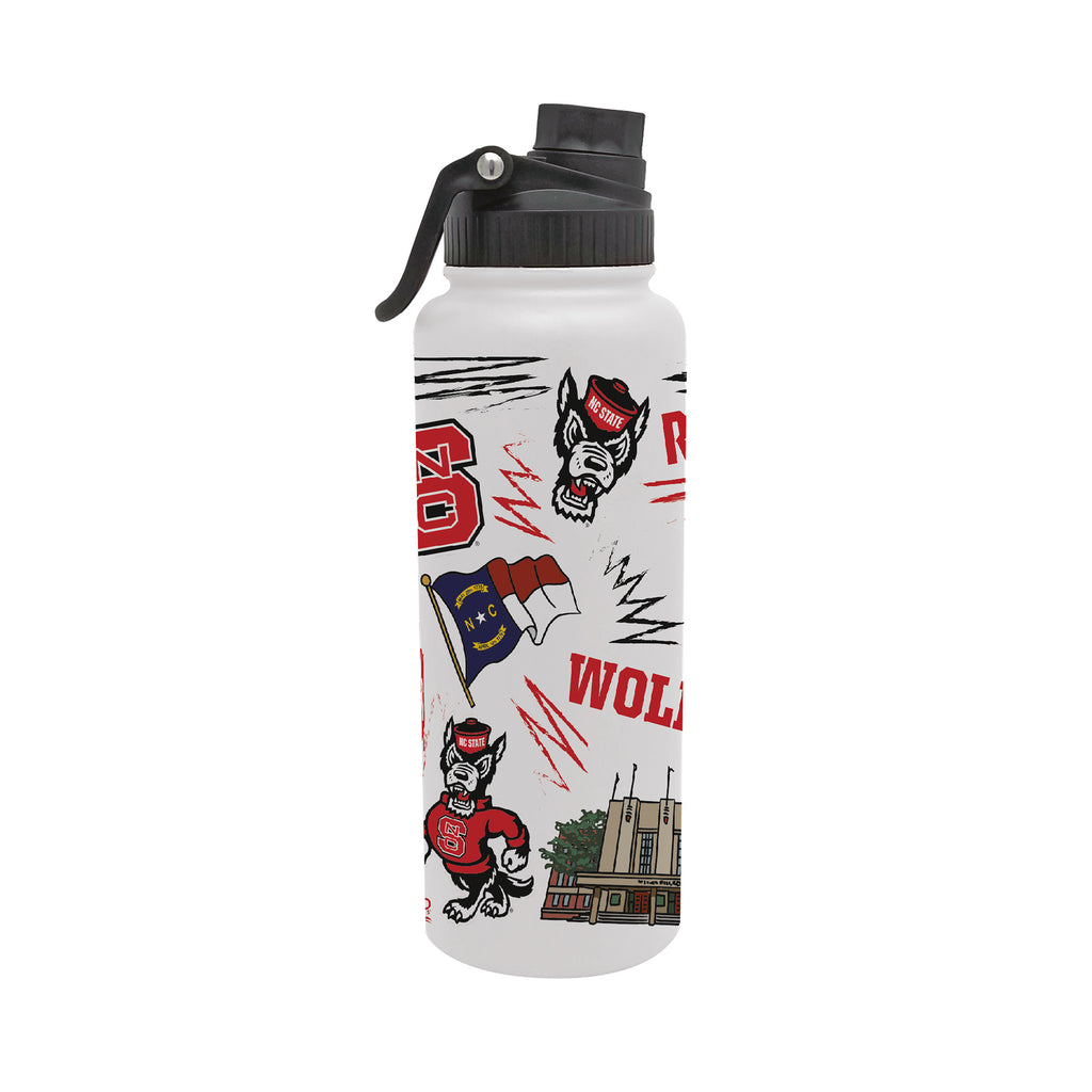 34oz NC State Wolfpack Local Aqua Bottle