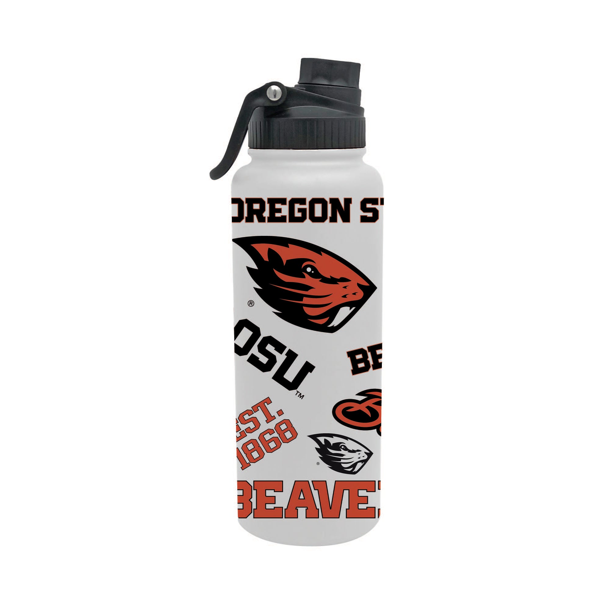 Oregon State Beavers 34oz Stainless Steel Medley Aqua Bottle