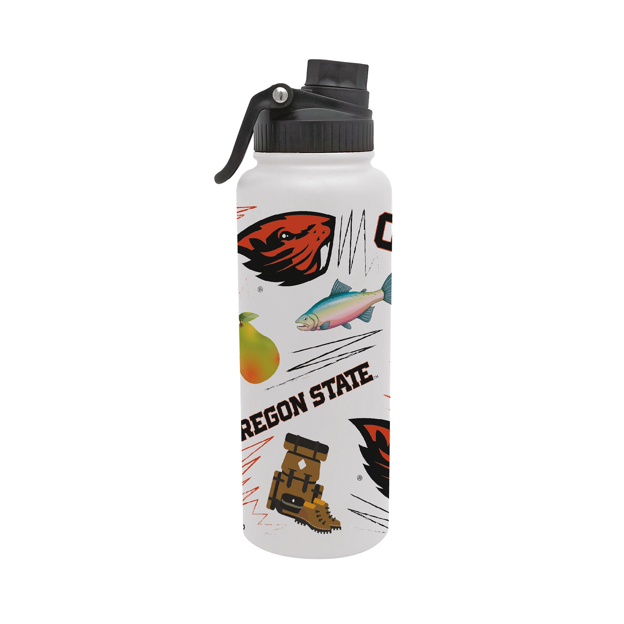 34oz Oregon State Beavers Local Aqua Bottle