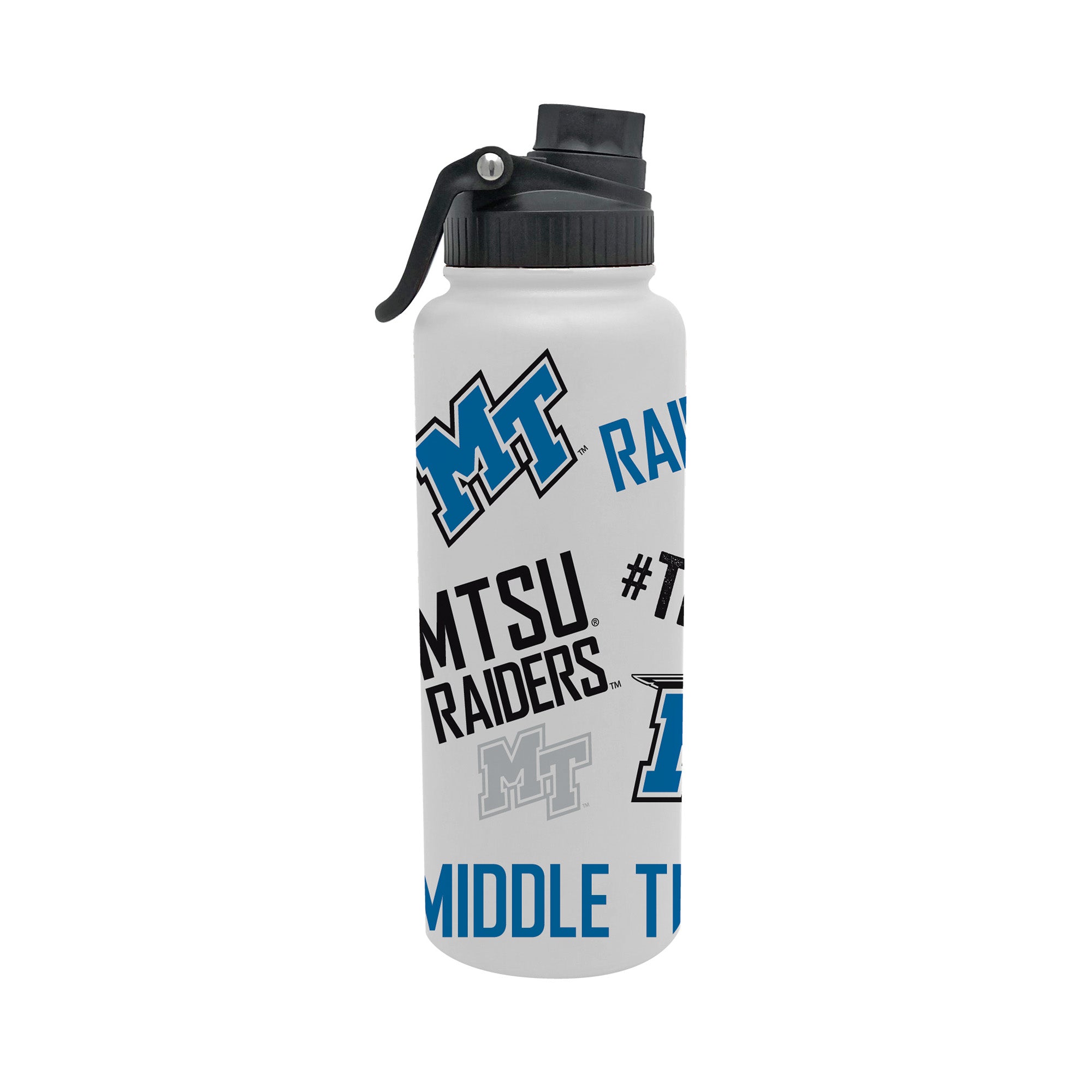 Middle Tennessee Blue Raiders 34oz Stainless Steel Medley Aqua Bottle
