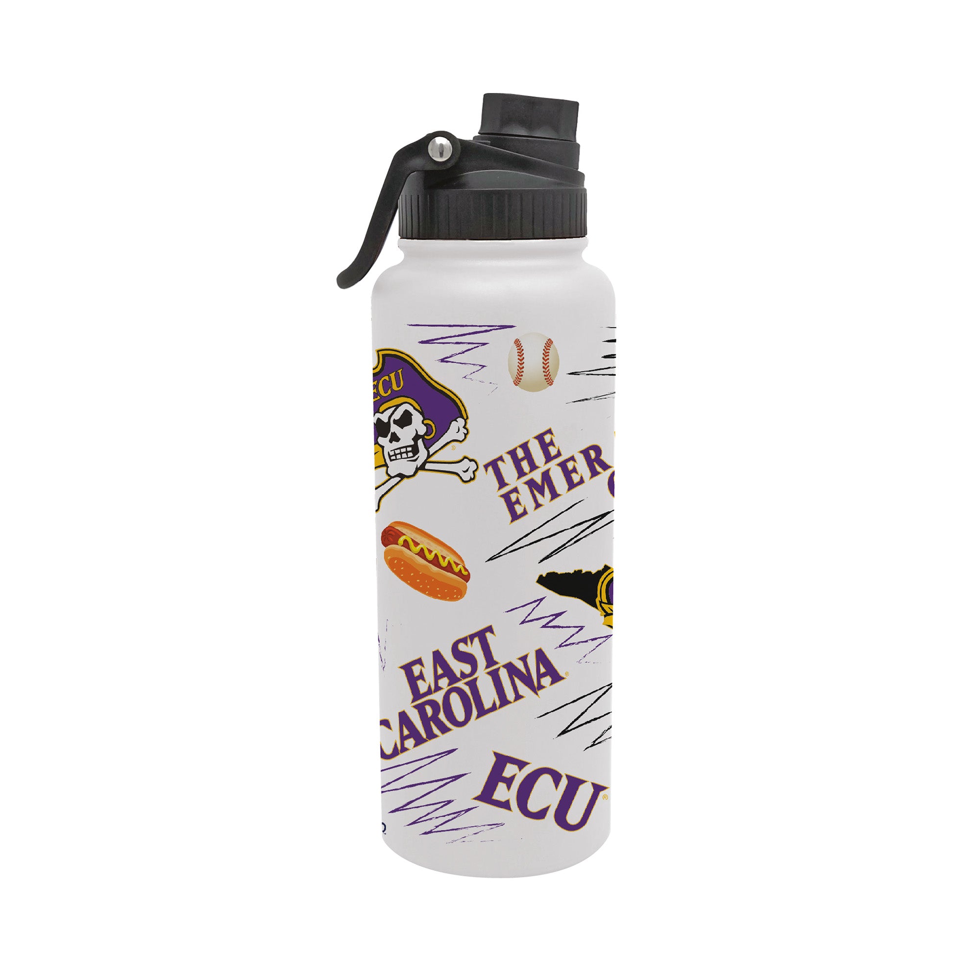 34oz East Carolina Pirates Local Aqua Bottle