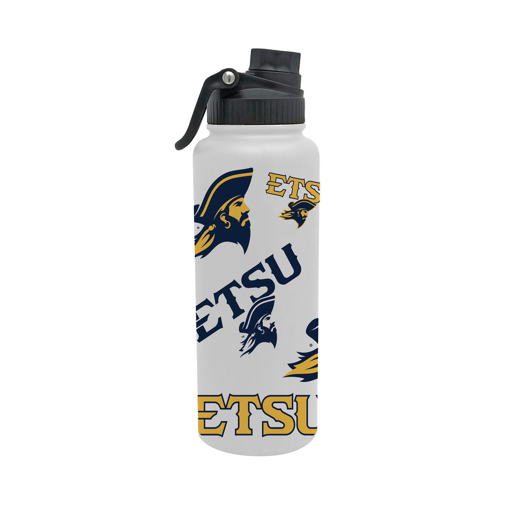 East Tennessee Buccaneers 34oz Stainless Steel Medley Aqua Bottle