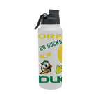 Oregon Ducks 34oz Stainless Steel Medley Aqua Bottle