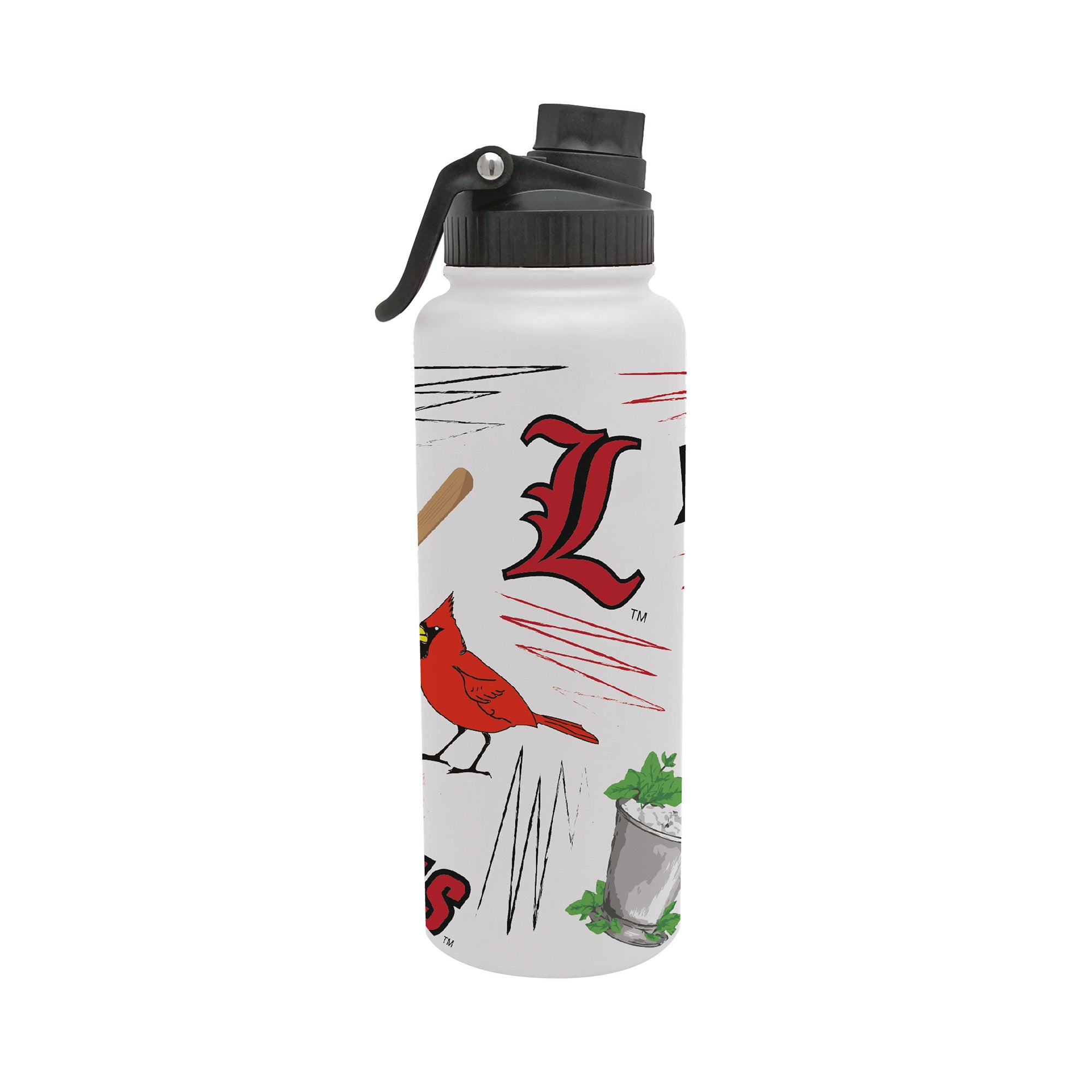 34oz Louisville Cardinals Local Aqua Bottle