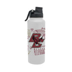 Boston College Eagles 34oz Campus Line Art Aqua Bottle