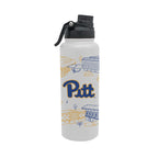 Pittsburgh Panthers 34oz Campus Line Art Aqua Bottle