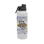 Marquette Golden Eagles 34oz Campus Line Art Aqua Bottle